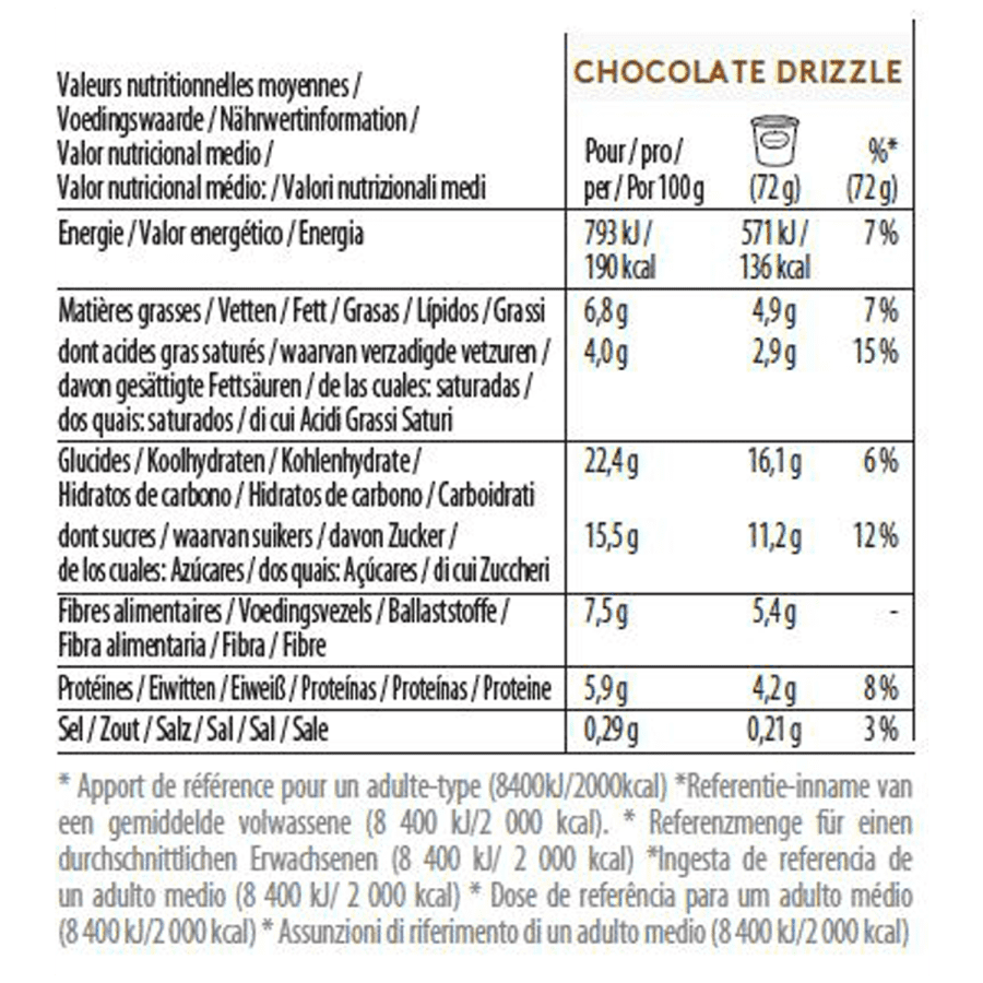 gelato chocolate drizzle minicup multipack